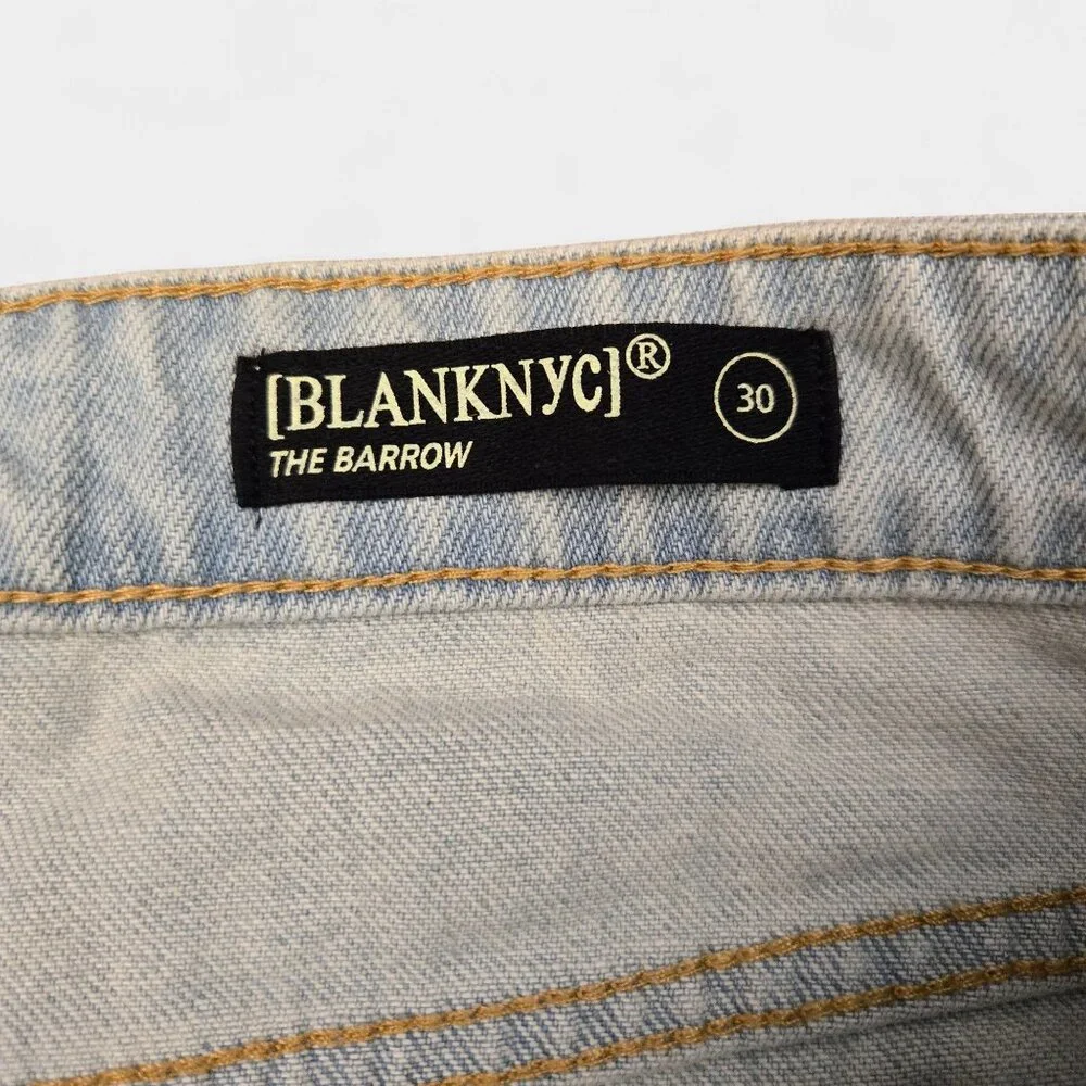 BlankNYC The Barrow High Rise Crochet Front Cutoff Shorts 30 Granny Square NWT - Picture 5 of 11